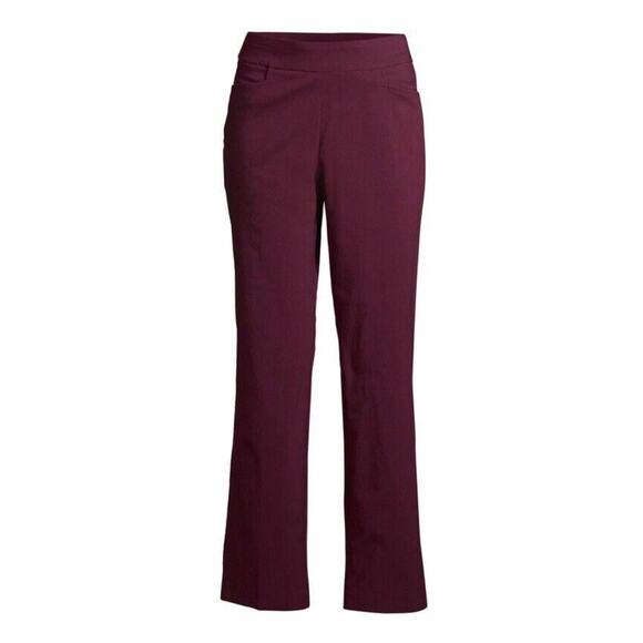Time And Tru Women’s Burgundy Purple XL (16-18) Millennium Pull-On Stretch Pants - Picture 6 of 10